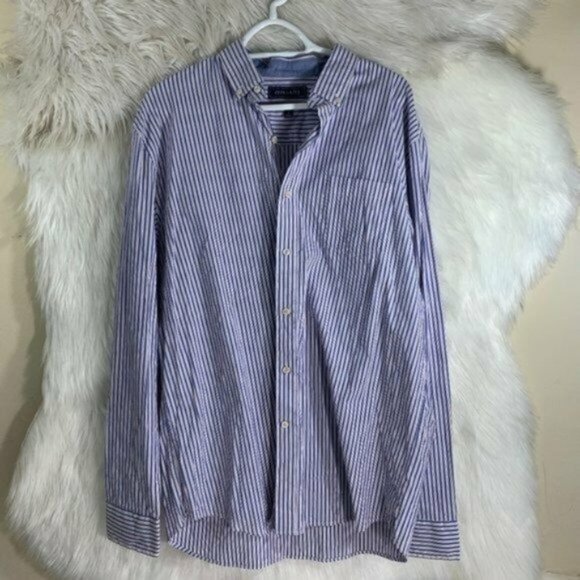crown & ivy Other - Crown & Ivy Blue Red White Stripes Button Front Si